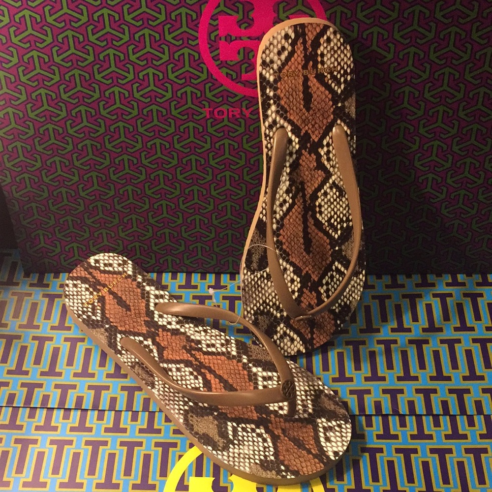 TORY BURCH - PRINTED FLIP-FLOP (NWT)